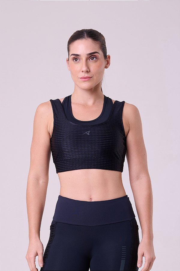 Top Signature Samba 2 em 1 Luxe  Preto