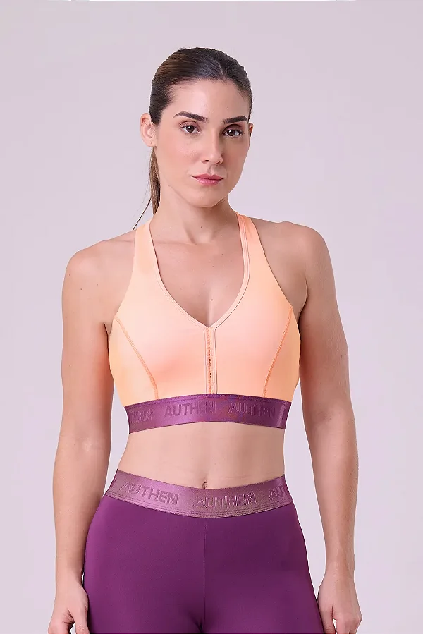 Top Essential Flex Strike Decote V | Laranja Fluor