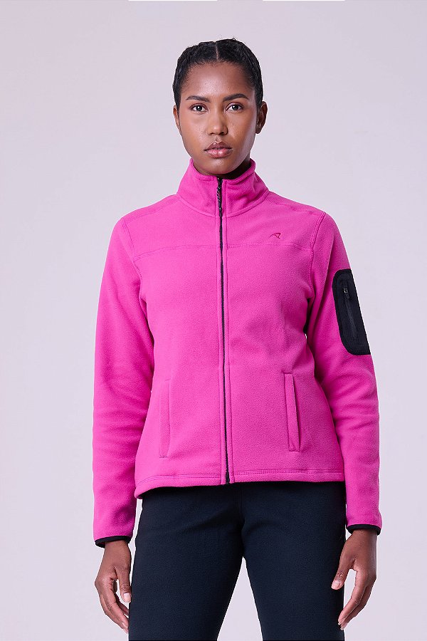 Jaqueta Thermal Fleece Bolso no Braço Covered | Magenta