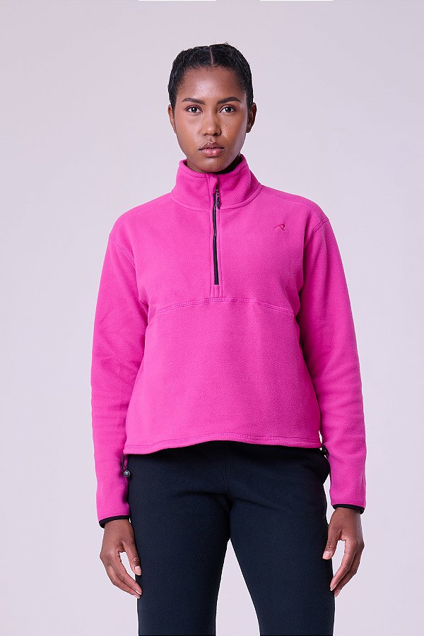 Jaqueta Thermal Fleece 1/2 Ziper | Magenta