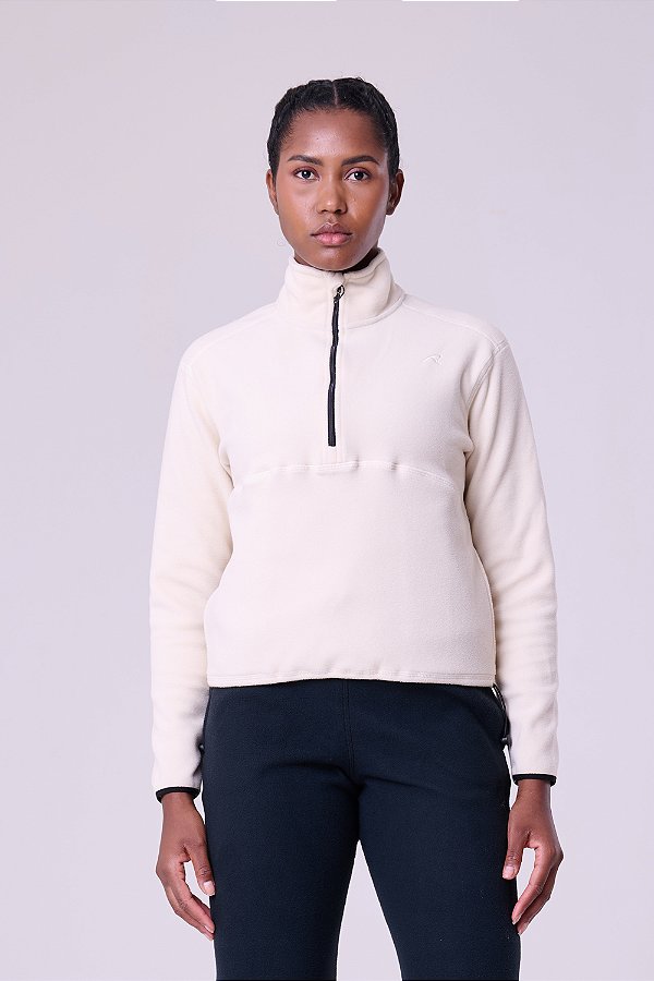 Jaqueta Thermal Fleece 1/2 Ziper | Cru