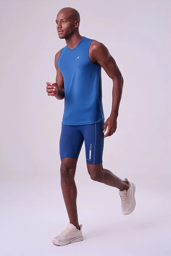 BERMUDA SIGNATURE SAMBA 2 BOLSOS 9" MASCULINA | AZUL MARINHO