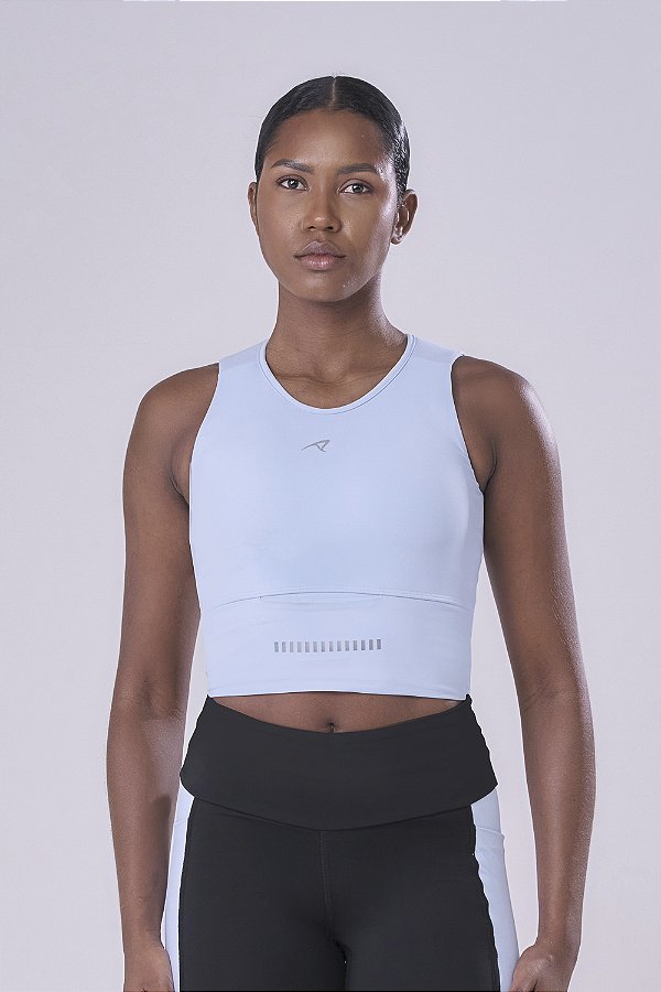 Top Cropped Authen Grit Bossa Azul Céu