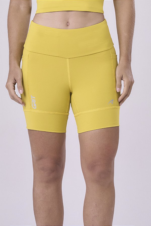 Bermuda Authen Grit 15cm Amarelo Manga