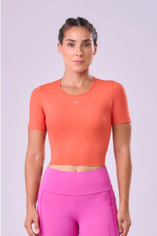 CAMISETA CROPPED SIGNATURE SAMBA VERMELHO GRENADINE