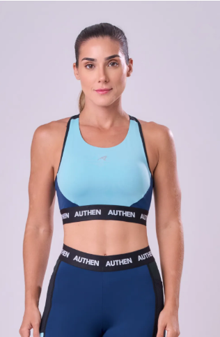 TOP ESSENTIAL FLEX BLOCK NADADOR AZUL CLARO / AZUL ESCURO / PRETO