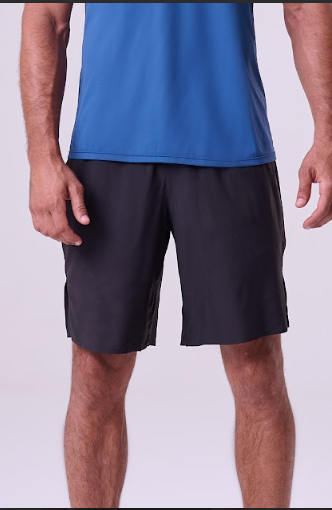 SHORT COM SUNGA ESSENTIAL FLEX STRONG 3 BOLSOS 9"  PRETO