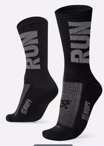 MEIA HUPI RUN PRETO/CINZA TAM.: UNICO