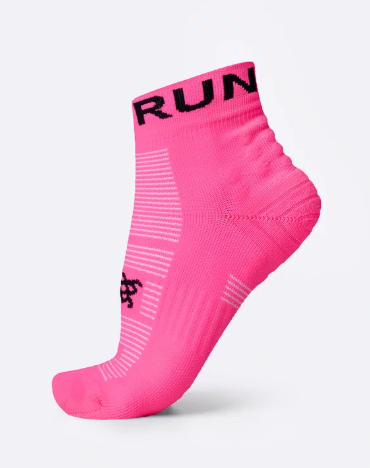 MEIA HUPI RUNNING PRO RUN ROSA NEON TAM LT 34-38