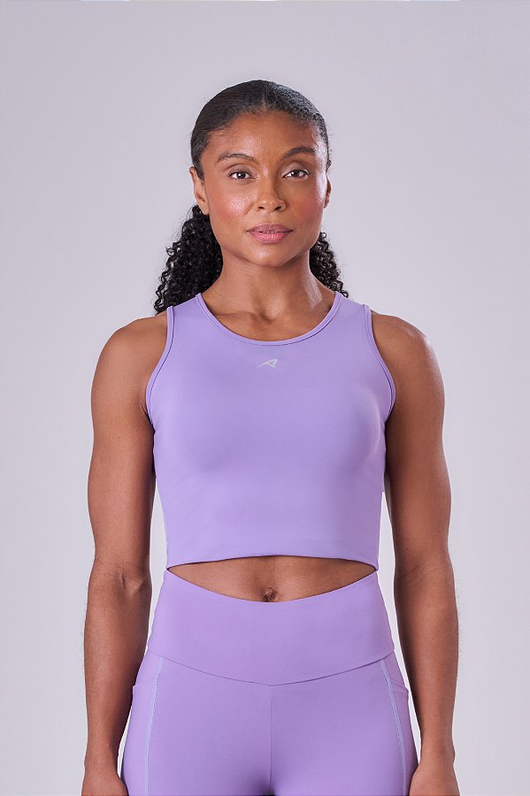 REGATA CROPPED SIGNATURE SAMBA ROXO NEVOA