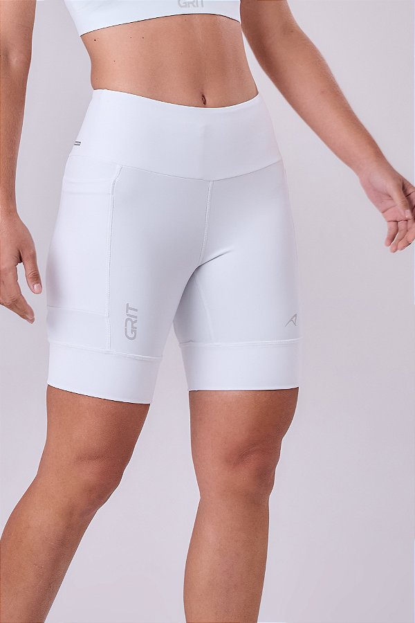 BERMUDA GRIT BOSSA 3 BOLSOS 18CM ALL WHITE - BRANCA