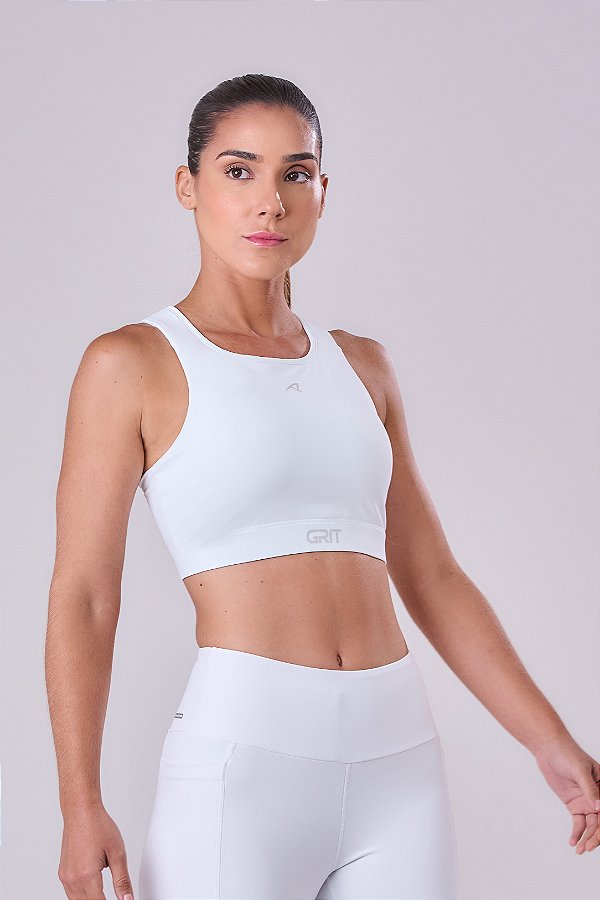 TOP GRIT BOSSA AJUSTAVEL 1 BOLSO NADADOR ALL WHITE BRANCO