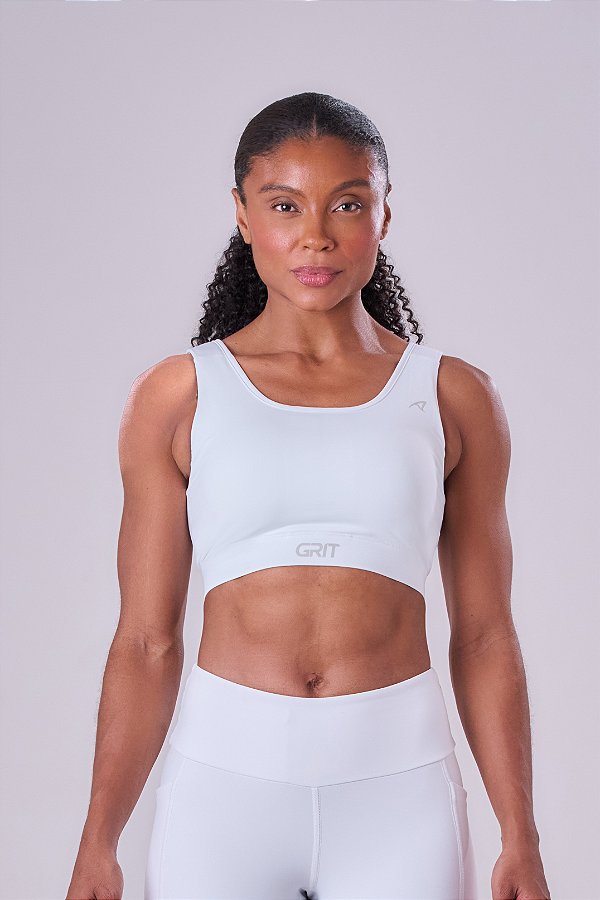 TOP GRIT BOSSA AJUSTAVEL 1 BOLSO RETO ALL WHITE BRANCO