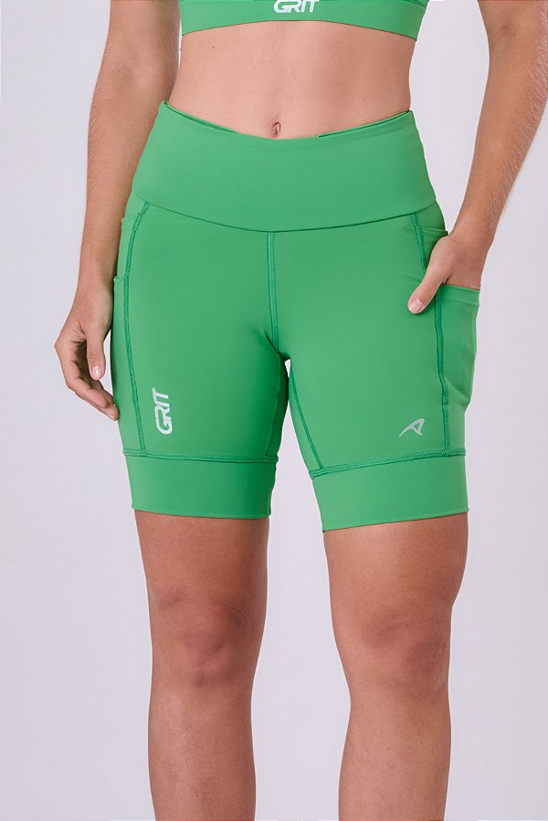 BERMUDA GRIT BOSSA 7 BOLSOS 18CM VERDE VIBRANTE