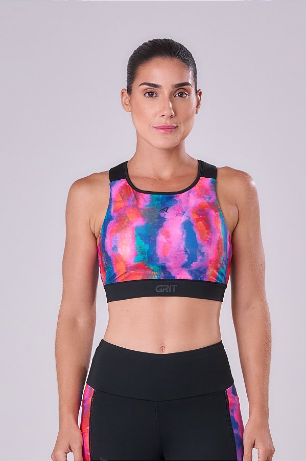 TOP GRIT BOSSA AJUSTAVEL 1 BOLSO NADADOR ESTAMPA FESTIVAL