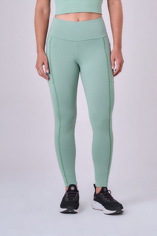 LEGGING SIGNATURE SAMBA 3 BOLSOS VERDE ICEBERG