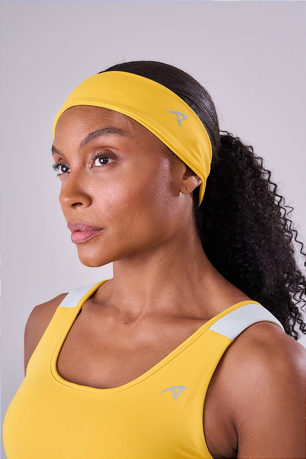 FAIXA DE CABELO INSURE AMARELO VIVO