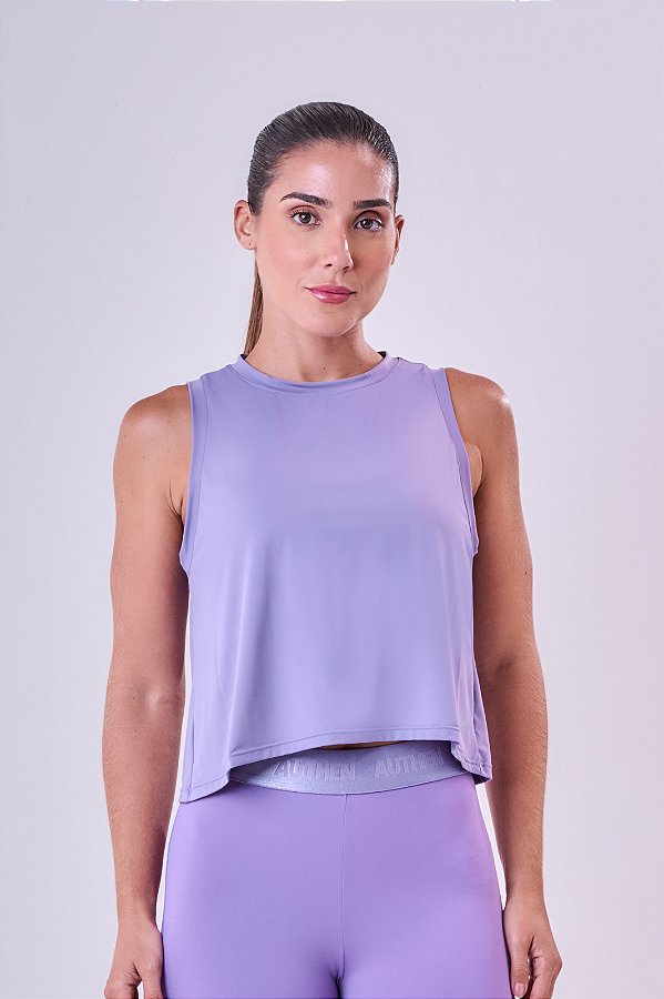 REGATA CROPPED KEEP COOL CUT UV50 ROXO NEVOA