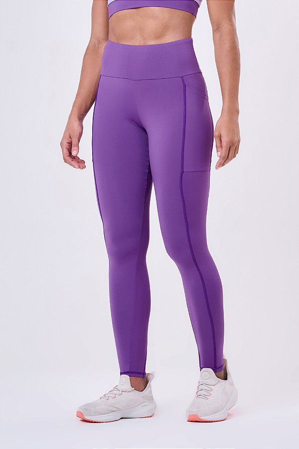 LEGGING SIGNATURE SAMBA 3 BOLSOS ROXO