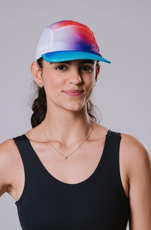 Boné Wave Degrade Azul e Rosa