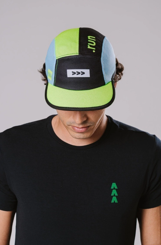 Boné Wave Preto e Amarelo Neon