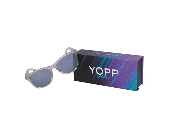 Óculos de Sol Yopp Polarizado Uv400 Glitter Prata