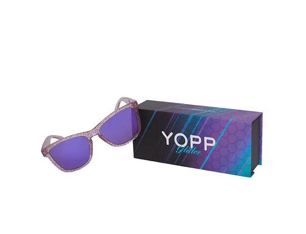 Óculos de Sol Yopp Polarizado Uv400 Glitter Roxo