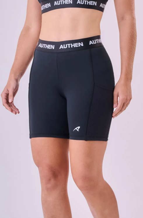 BERMUDA ESSENTIAL FLEX BLOCK 2 BOLSOS 15CM PRETO