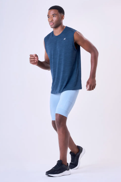 BERMUDA GRIT BOSSA 6 BOLSOS 9" MASCULINA | AZUL MEDIO