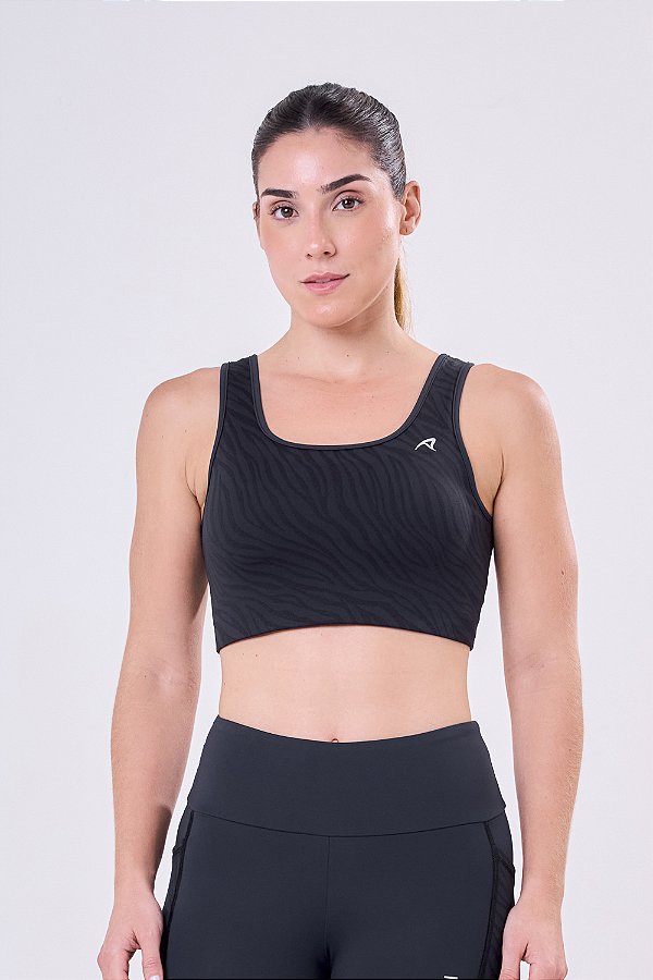 TOP SIGNATURE SAMBA JACQUARD ZEBRA RETO LUXE PRETO