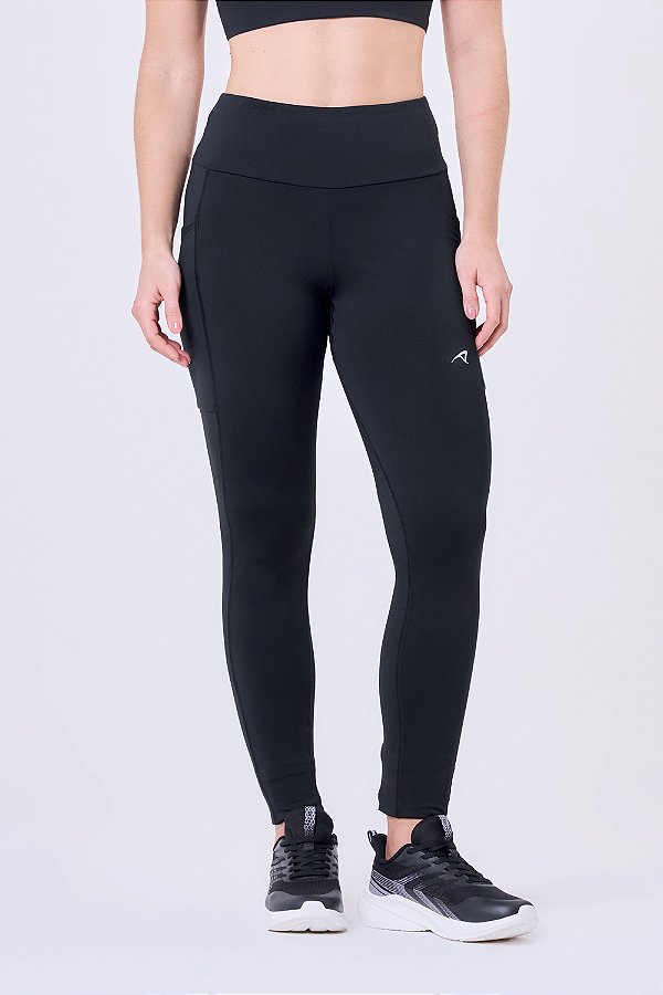 LEGGING SIGNATURE SAMBA JACQUARD ZEBRA 3 BOLSOS LUXE PRETO