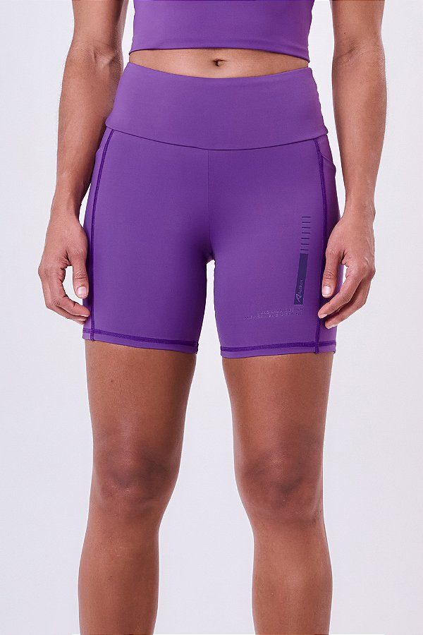 BERMUDA SIGNATURE SAMBA 3 BOLSOS 15CM ROXO