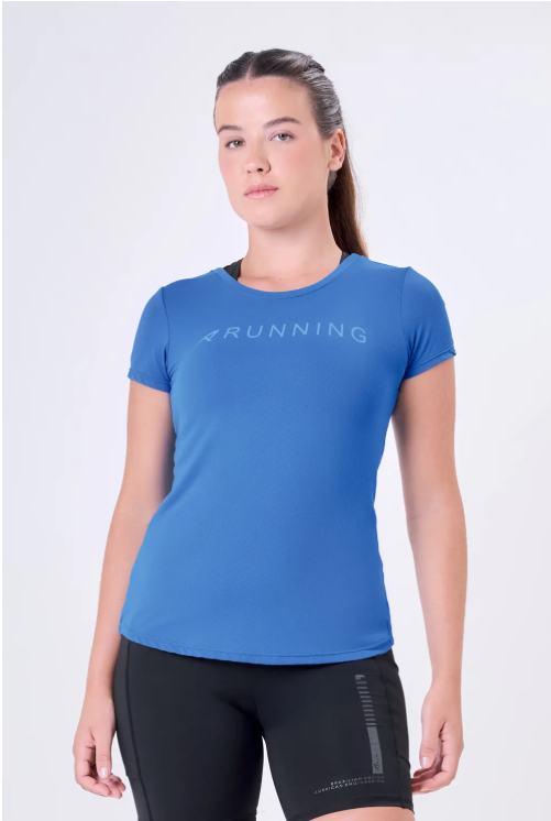 CAMISETA KEEP COOL RUNNING AZUL MARINE