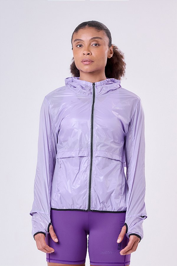 JAQUETA CORTA VENTO BREATH RESISTENTE A AGUA C/ ABERTURA PARA RELOGIO LAVANDA