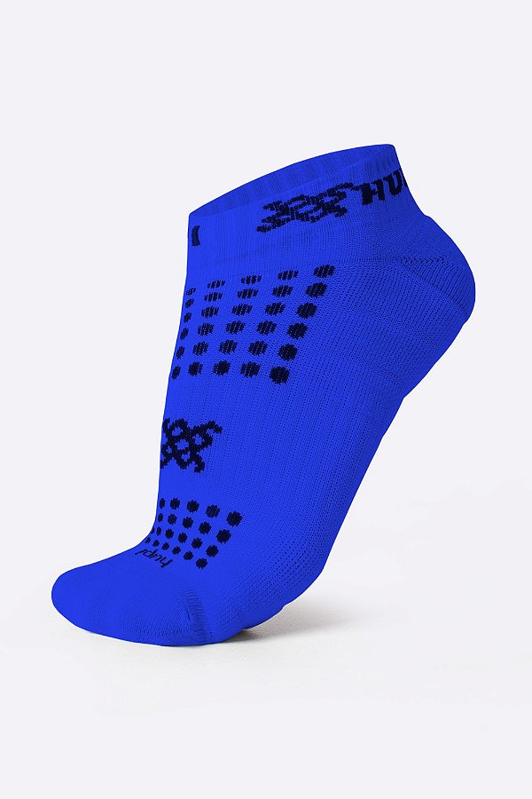 Meia Curta para Corrida HUPI Running Pro Azul Oceano