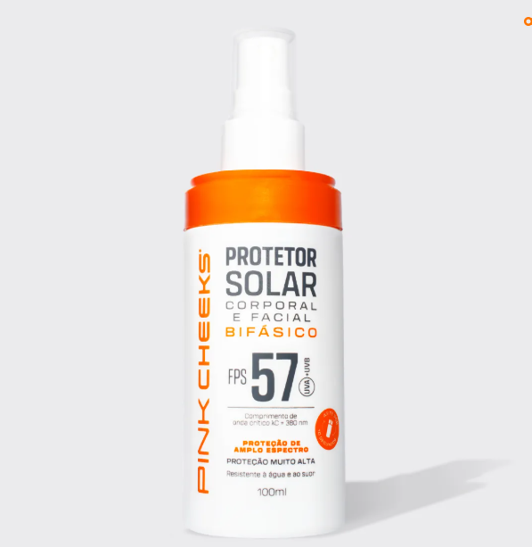 PROTETOR SOLAR CORPORAL E FACIAL BIFÁSICO FPS 57 FPUVA 30