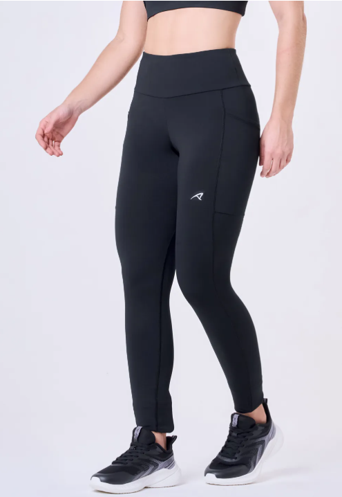 LEGGING THERMAL PROTECT C/ ZIPER REFLETIVO PRETO