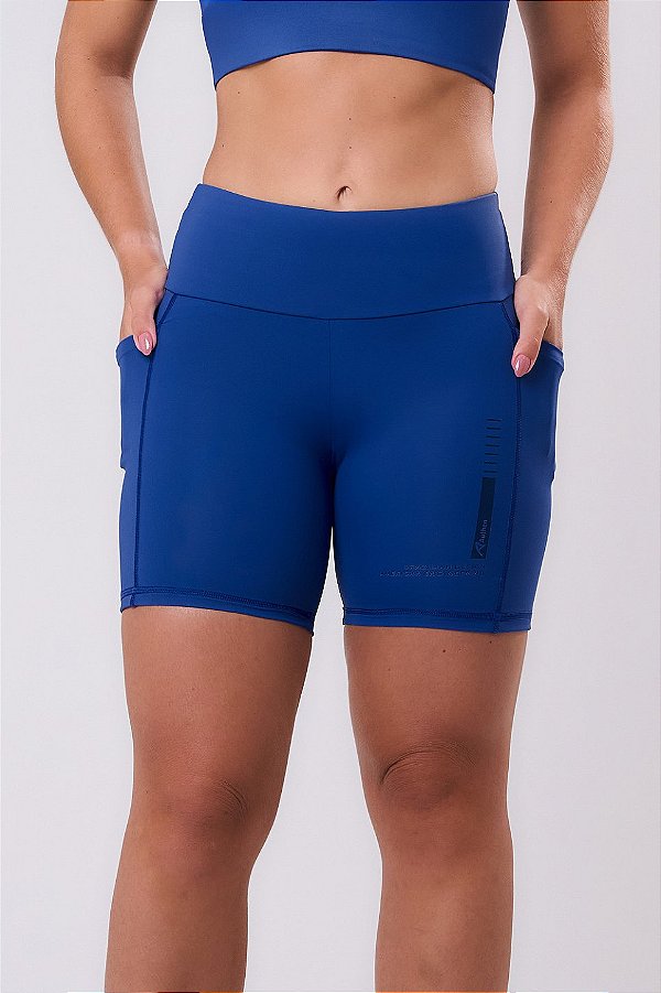 BERMUDA SIGNATURE SAMBA 3 BOLSOS 15CM AZUL BIC