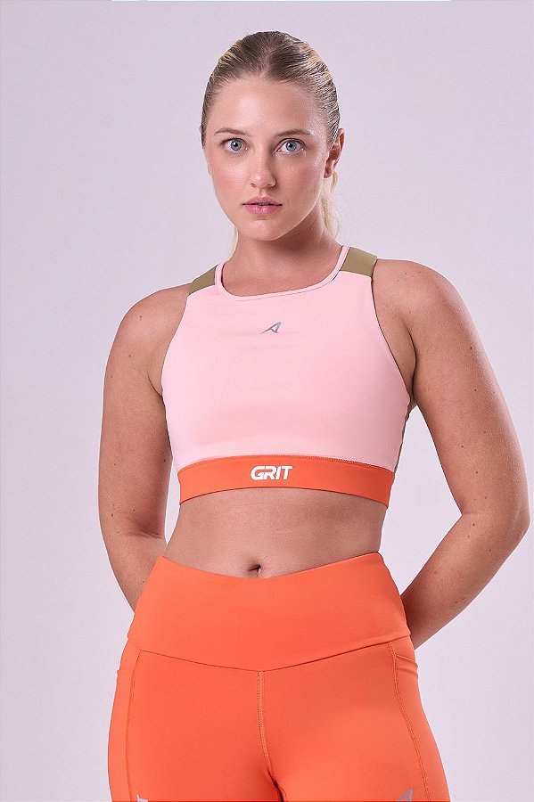 TOP GRIT BOSSA AJUSTAVEL 1 BOLSO NADADOR LARANJA PESSEGO / KHAKI / LARANJA ENERGIA