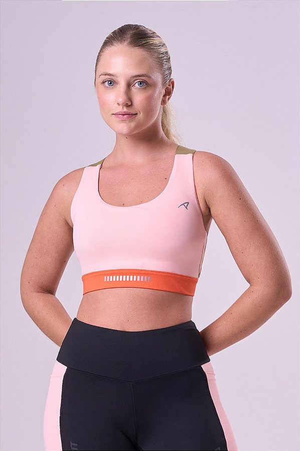 TOP GRIT BOSSA AJUSTAVEL 1 BOLSO NADADOR ALCAS LARANJA PESSEGO / KHAKI / LARANJA ENERGIA
