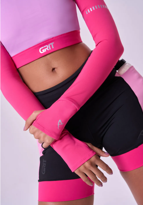 MANGUITO T. A. COAT COM ABERTURA PARA RELOGIO E DEDEIRA ULTRAPINK