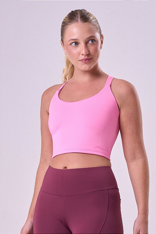 TOP CROPPED ESSENTIAL RUN LENGHTY ROSA CUTE