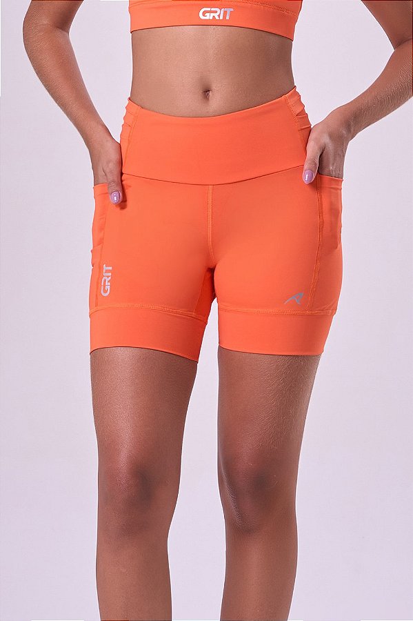 BERMUDA GRIT BOSSA 3 BOLSOS COS 360 15CM LARANJA ENERGIA