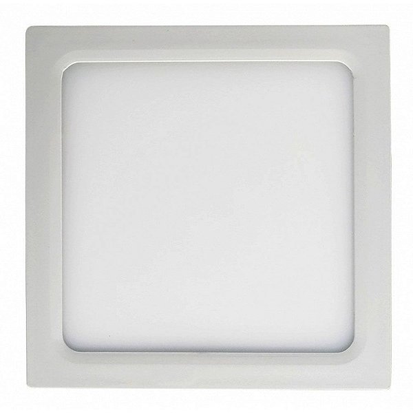 Plafon de sobrepor com LED Integrado 12W 4000K 16,4x16,4cm Bivolt