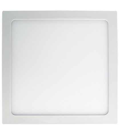 Plafon de sobrepor com LED Integrado 18W 3000K 21x21cm Bivolt