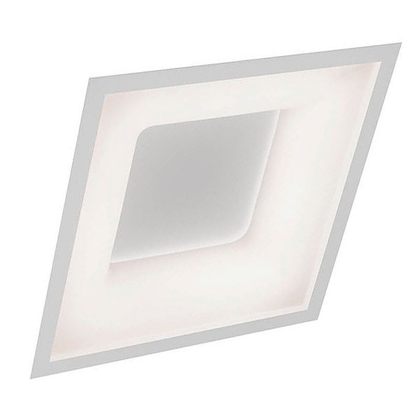 Embutido New Massu Branco 49x49x6cm com Led 40w 3000k Bivolt