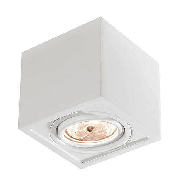 Plafon Box IN40131 11x11x11cm Branco para 1x Lampada E27