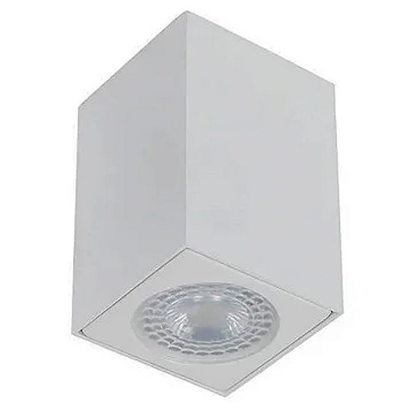 Plafon Box PL03009 5,7x5,7x8,5cm Branco para 1 Lampada GU10