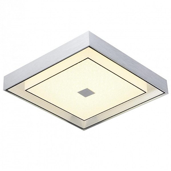 Plafon Quadrado DCX015066 44x9cm Cromado com Led Integrado 24w 3000k Bivolt