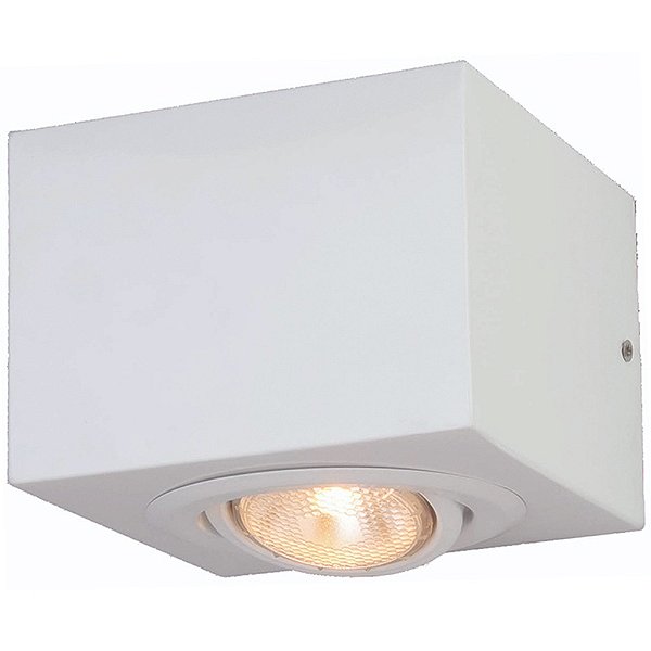 Arandela 742 Branca 11x15x15cm para 1 Lampada E27 PAR20 Bivolt